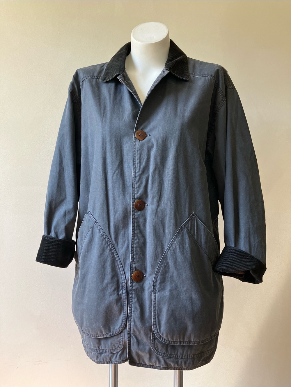 J. Crew | Vintage 90s Canvas Oarsman New England Outdoor Chore Barn Coat
